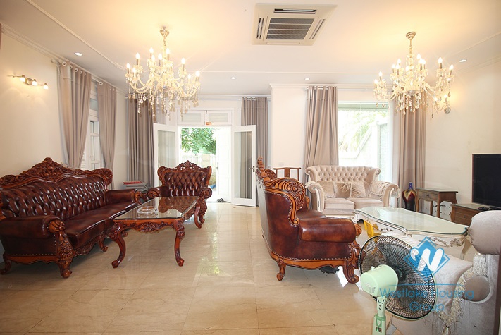 Modern and beautiful house for rent in Ciputra compound, Tay Ho District, Ha Noi